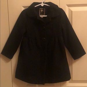 Gymboree girls black dress coat - size 4